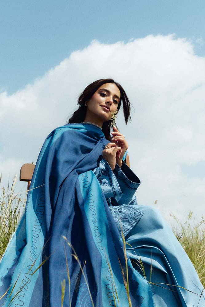 3 PIECE - UNSTITCHED | EMBROIDERED LAWN - ZS1132
