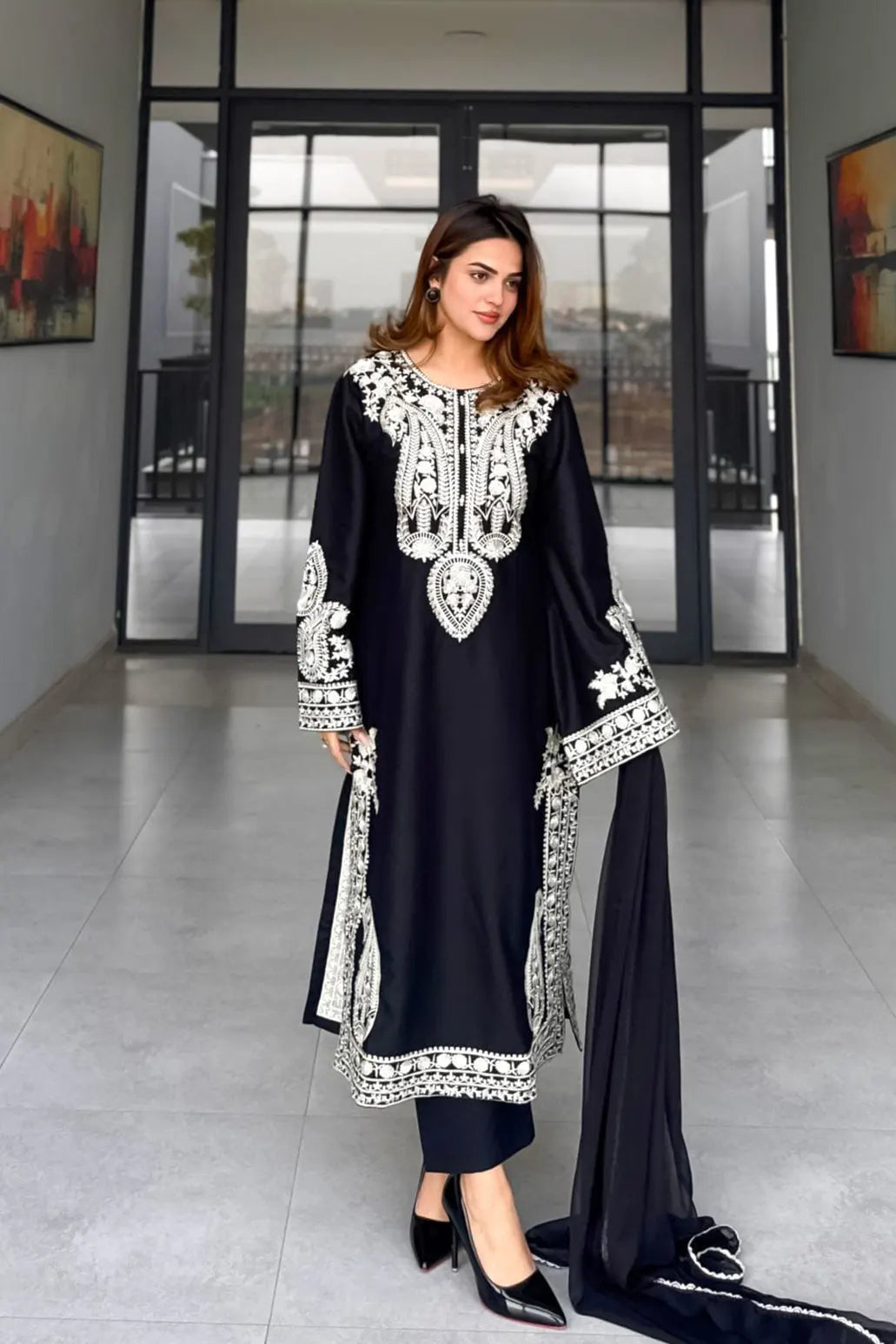 3 PIECE - UNSTITCHED | EMBROIDERED LAWN - GR1177
