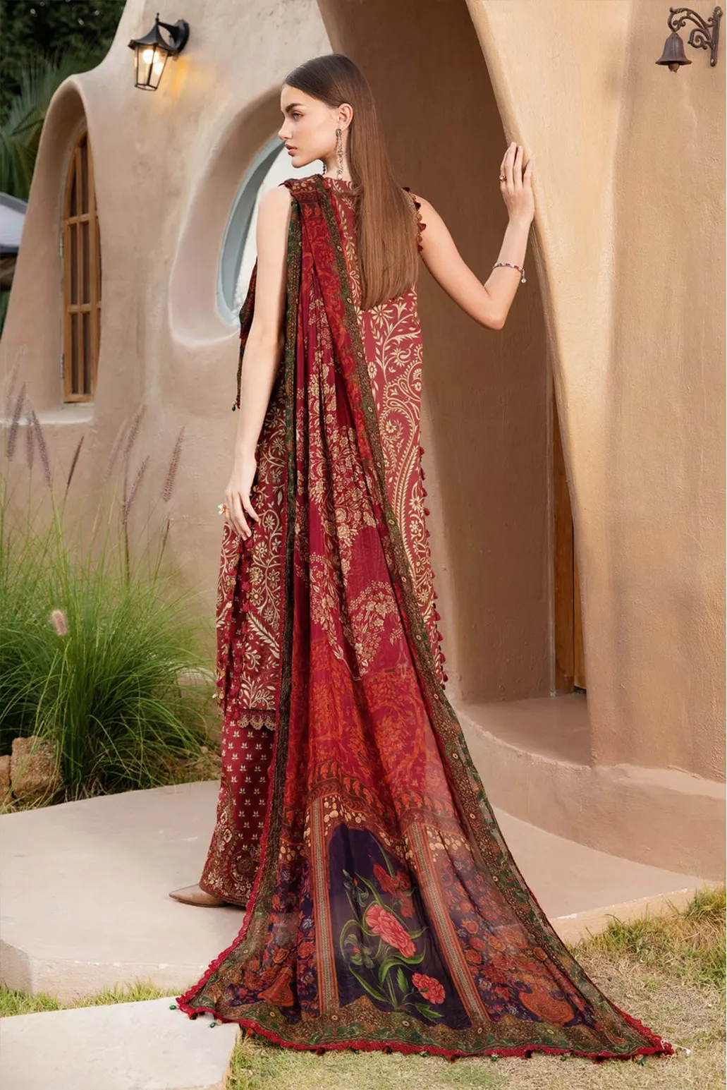 3 PIECE - UNSTITCHED | PRINTED LAWN - MB1129-A