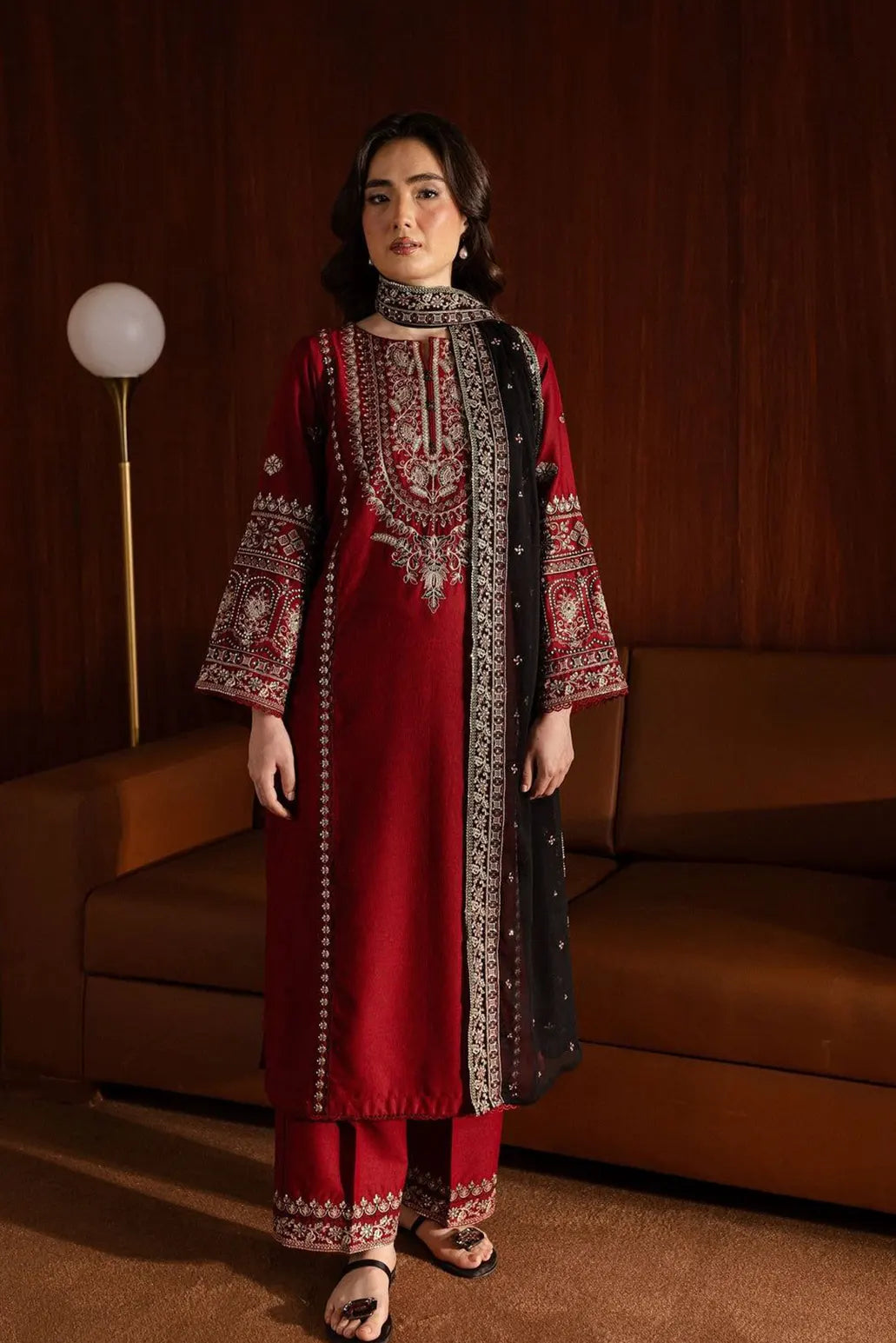 3 PIECE - UNSTITCHED | EMBROIDERED LAWN - GR1194