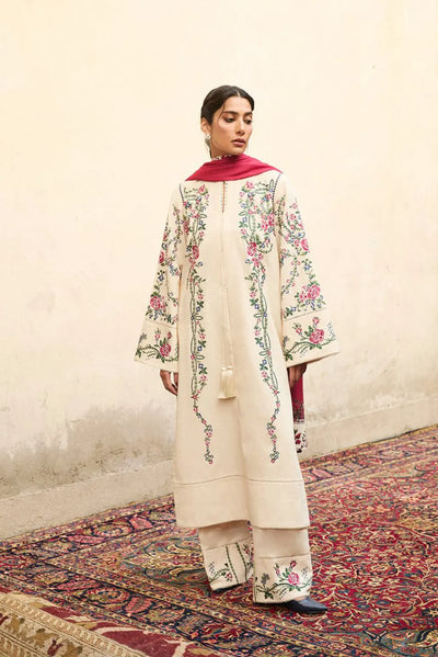 3 PIECE - UNSTITCHED | EMBROIDERED LAWN - GR1250