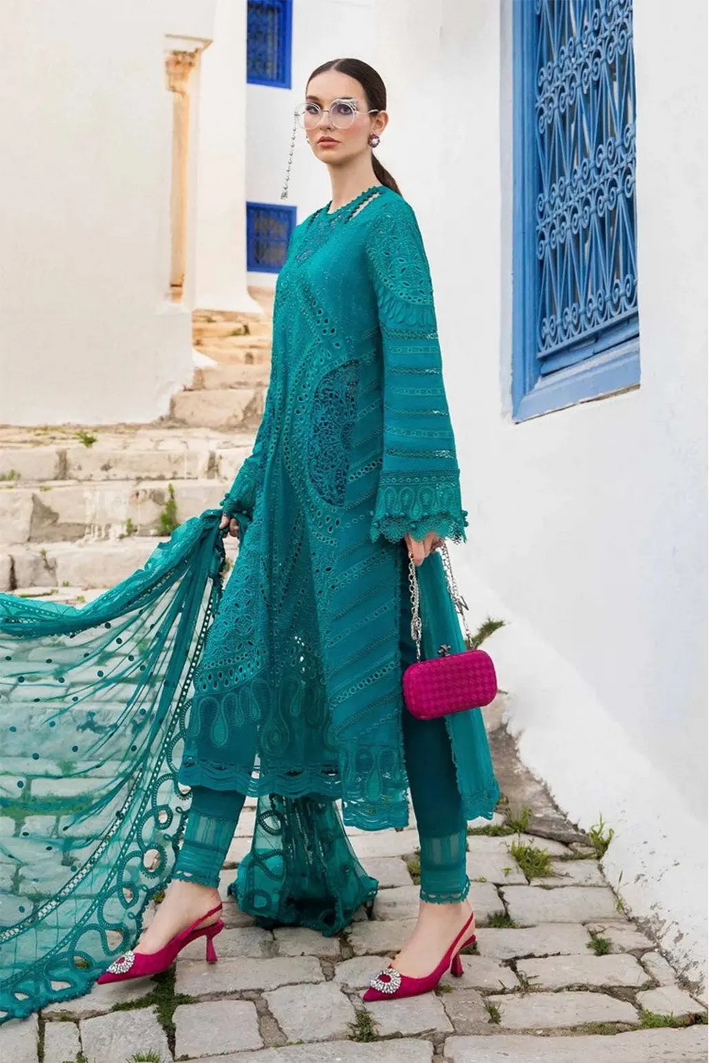 3 PIECE - UNSTITCHED | LUXURY EMBROIDERED LAWN - MB1119