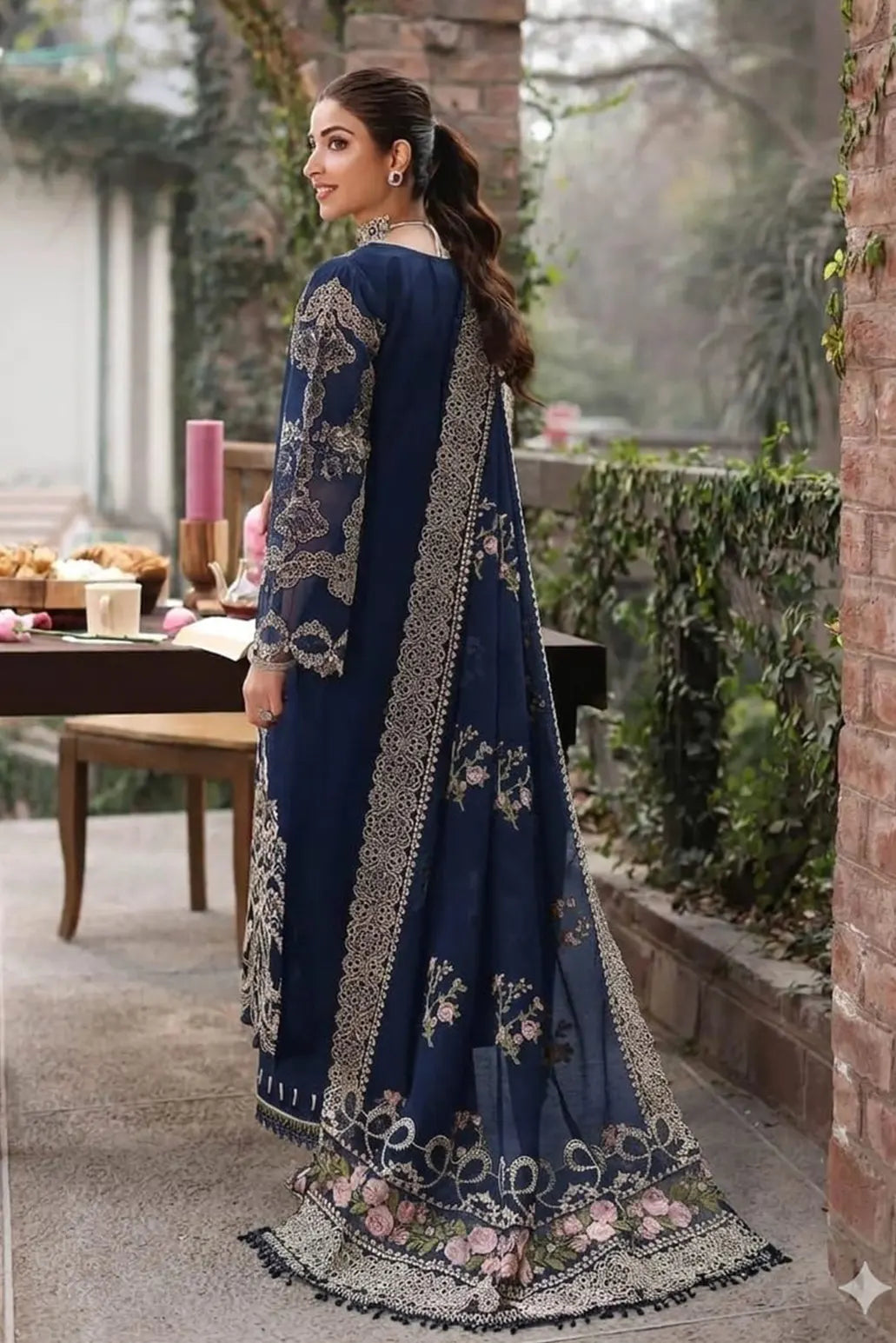 3 PIECE - UNSTITCHED | LUXURY EMBROIDERED LAWN - KF1171