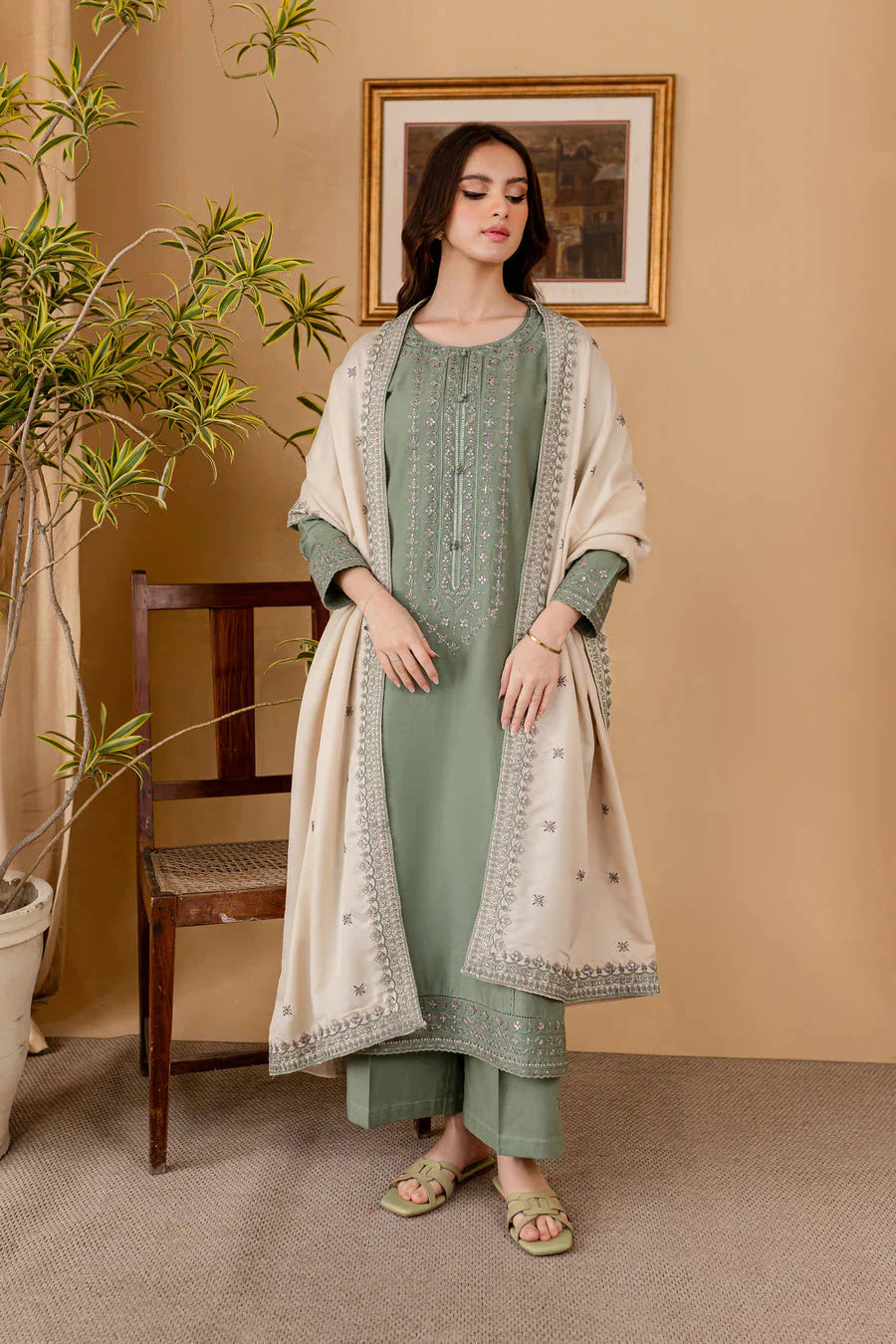 3 PIECE - UNSTITCHED | EMBROIDERED LAWN - BK1159