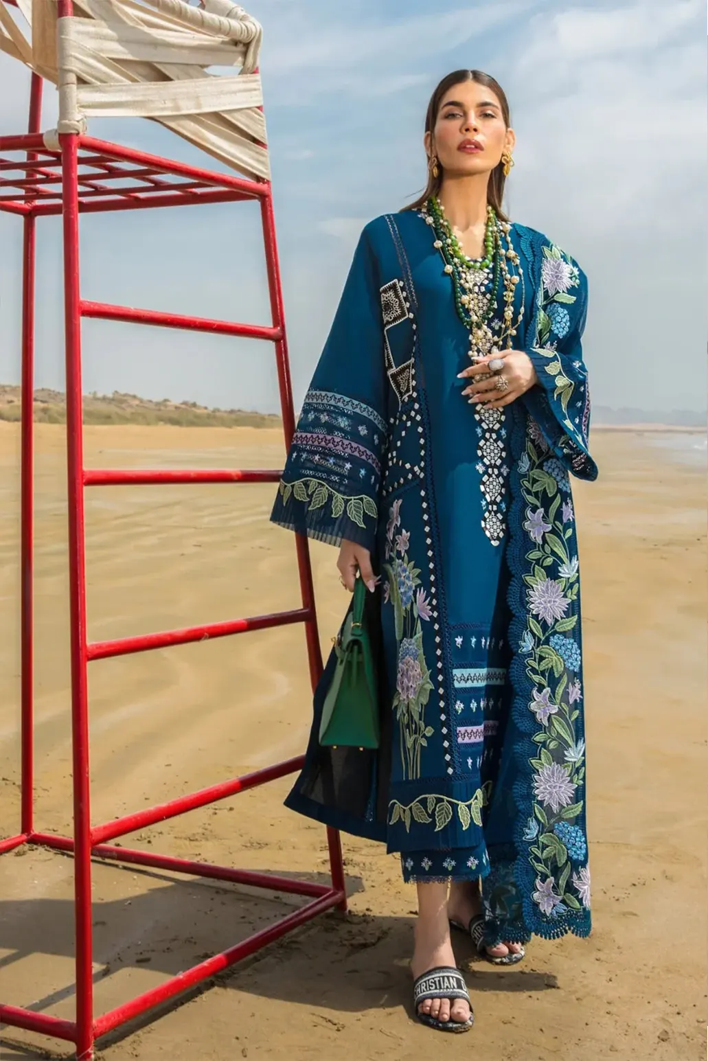 3 PIECE - UNSTITCHED | EMBROIDERED LAWN - CM1137