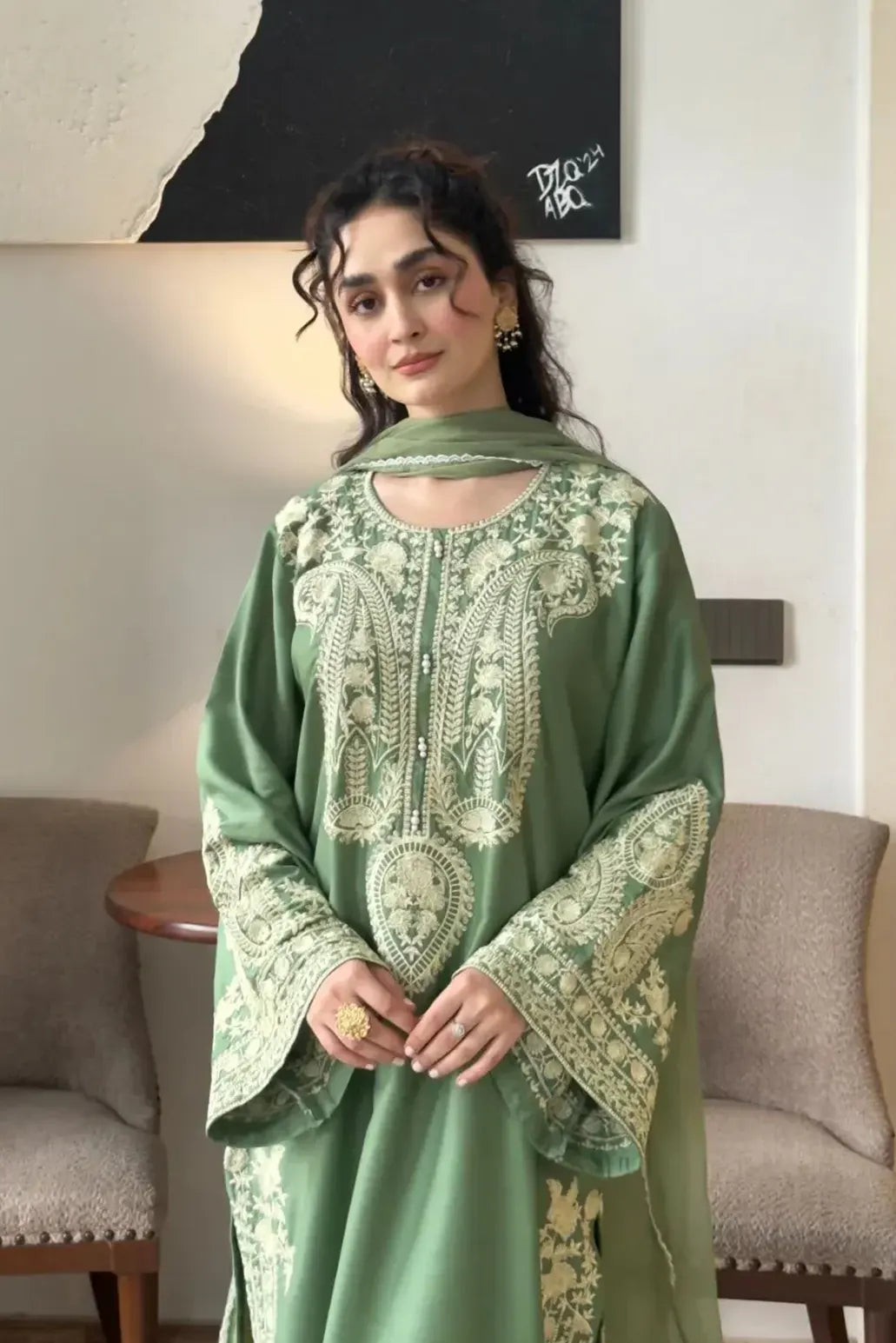 3 PIECE - UNSTITCHED | EMBROIDERED LAWN - GR1118