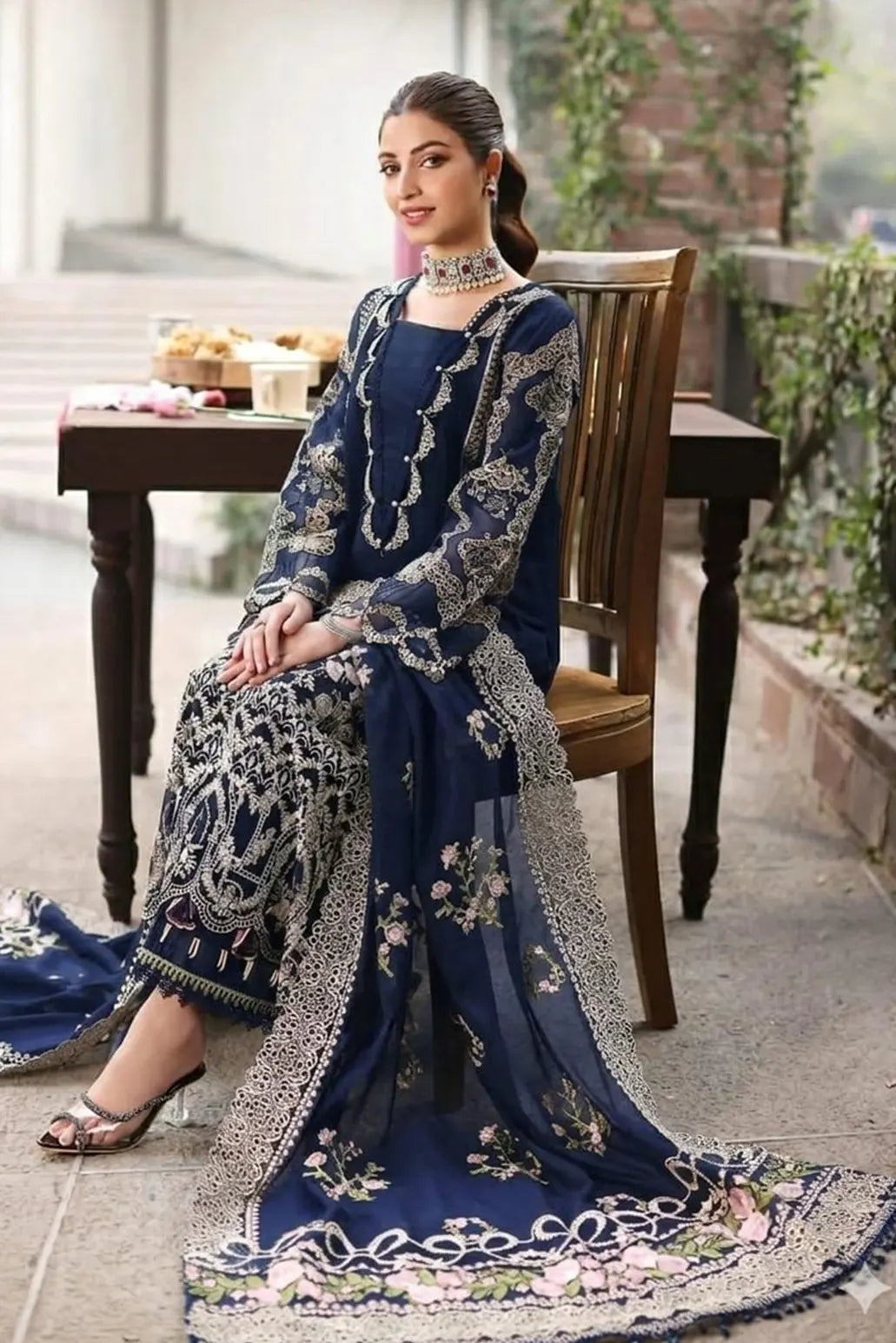 3 PIECE - UNSTITCHED | LUXURY EMBROIDERED LAWN - KF1171