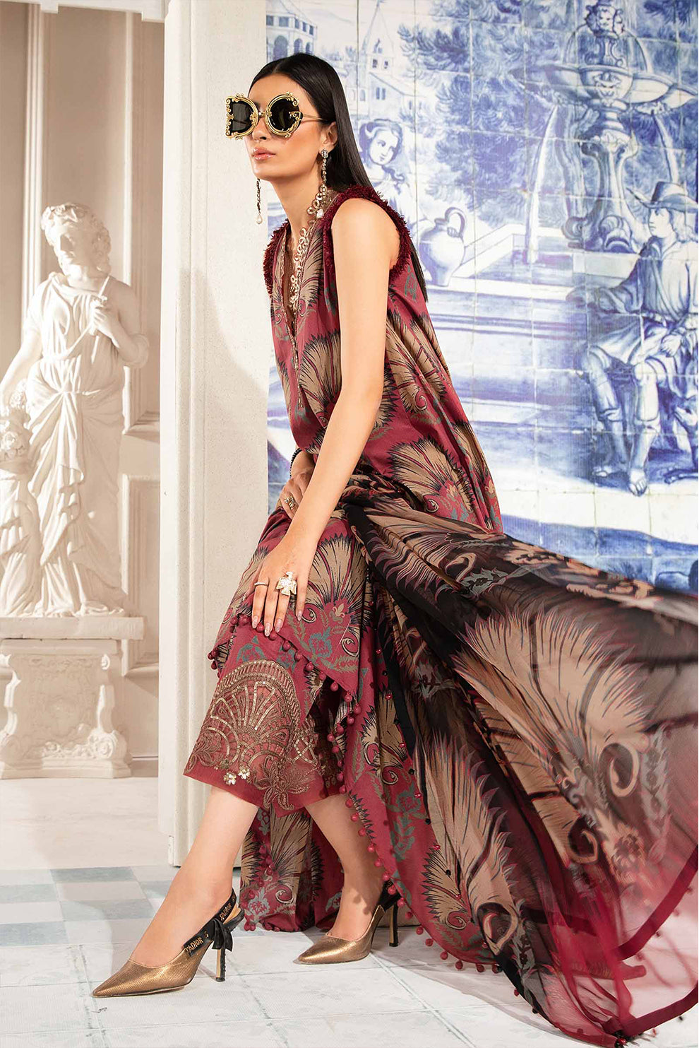 3 PIECE - UNSTITCHED | PRINTED LAWN - MB1200-A
