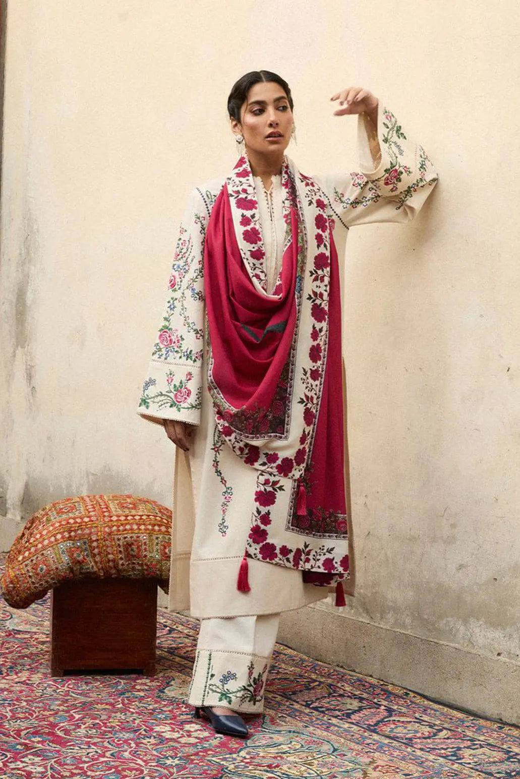 3 PIECE - UNSTITCHED | EMBROIDERED LAWN - GR1250