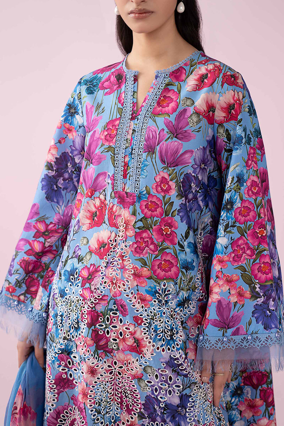 3 PIECE - UNSTITCHED | PRINTED LAWN - MB1220