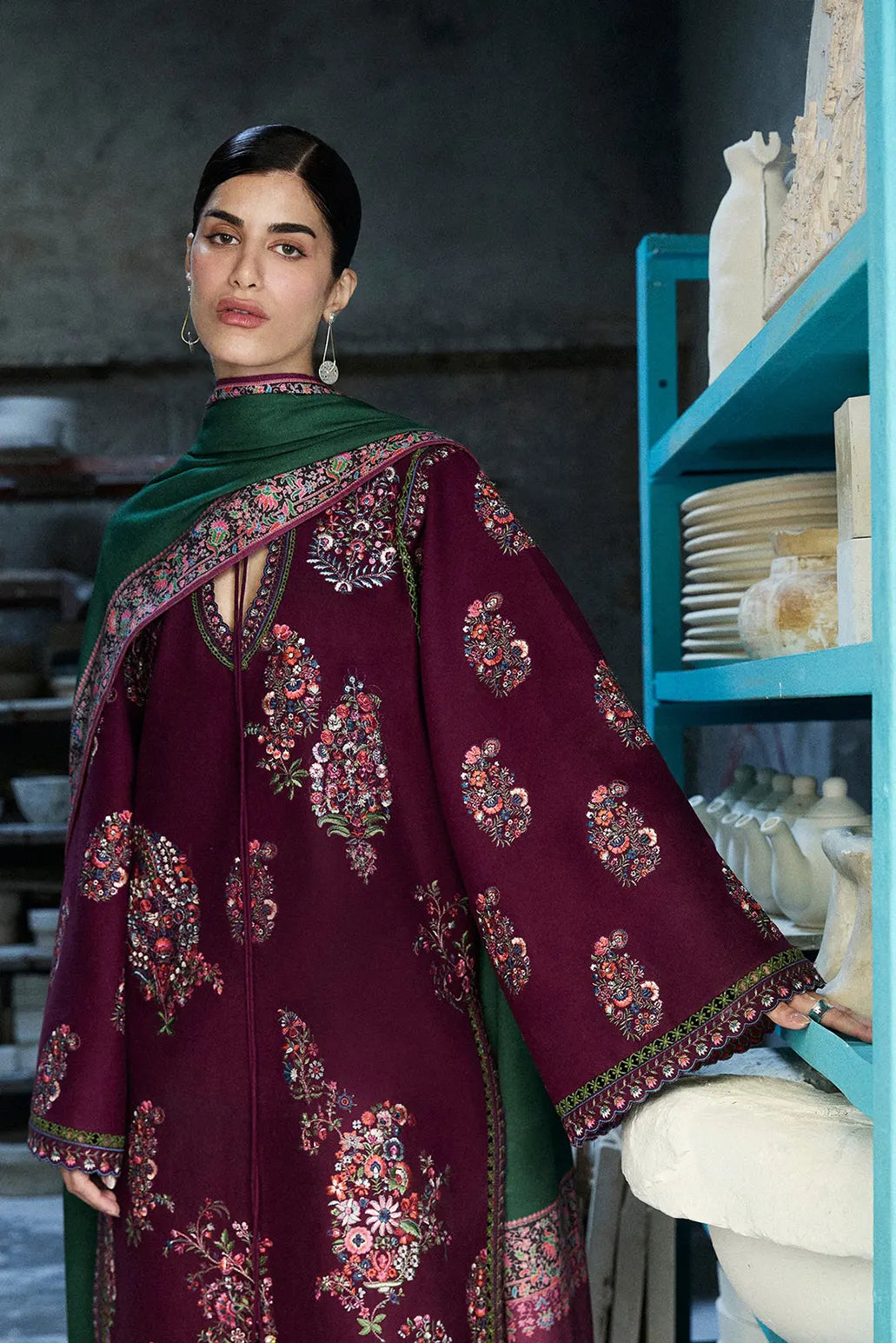 3 PIECE - UNSTITCHED | EMBROIDERED LAWN - HR1183