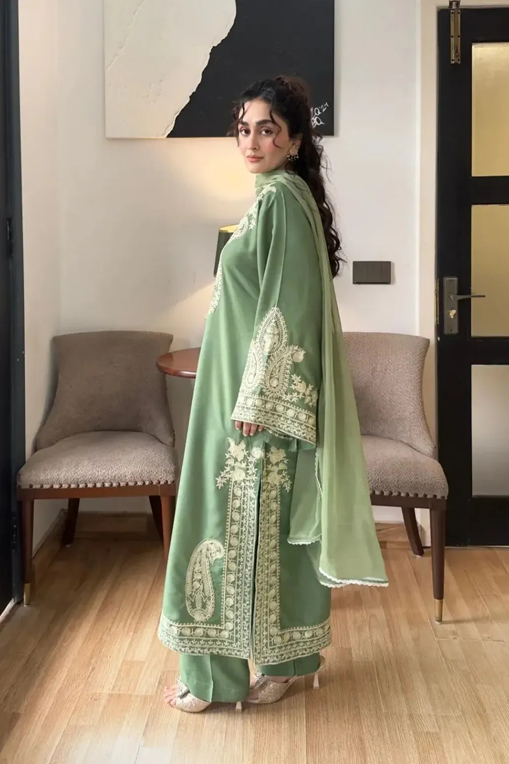 3 PIECE - UNSTITCHED | EMBROIDERED LAWN - GR1118