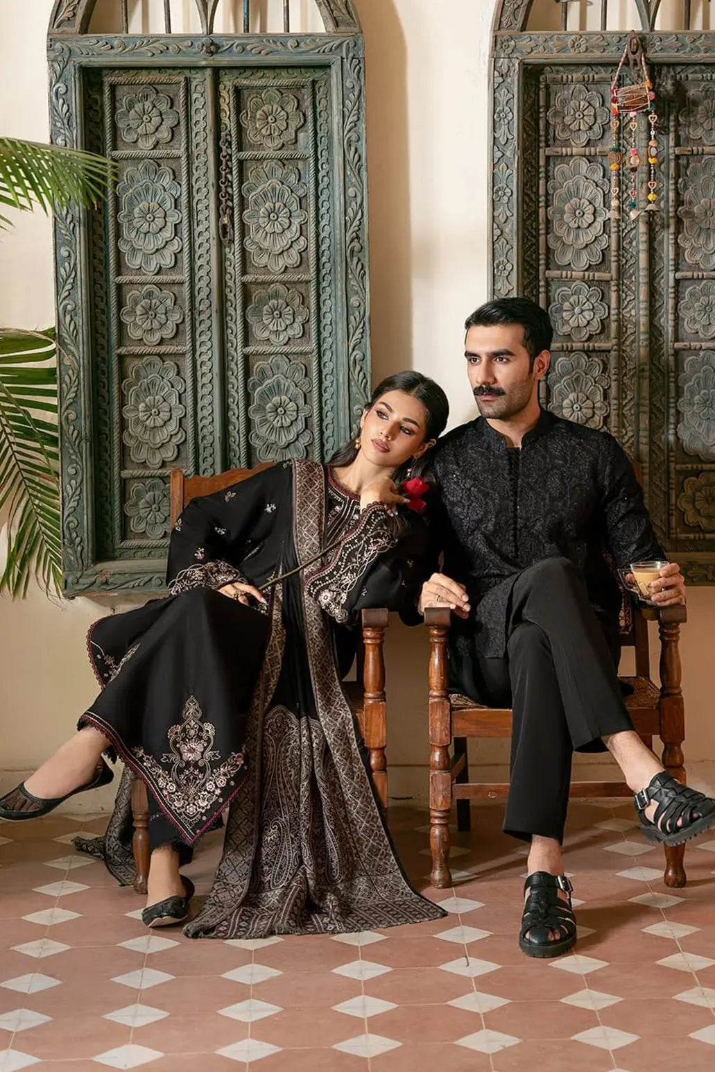 3 PIECE - UNSTITCHED | EMBROIDERED LAWN - GR1241