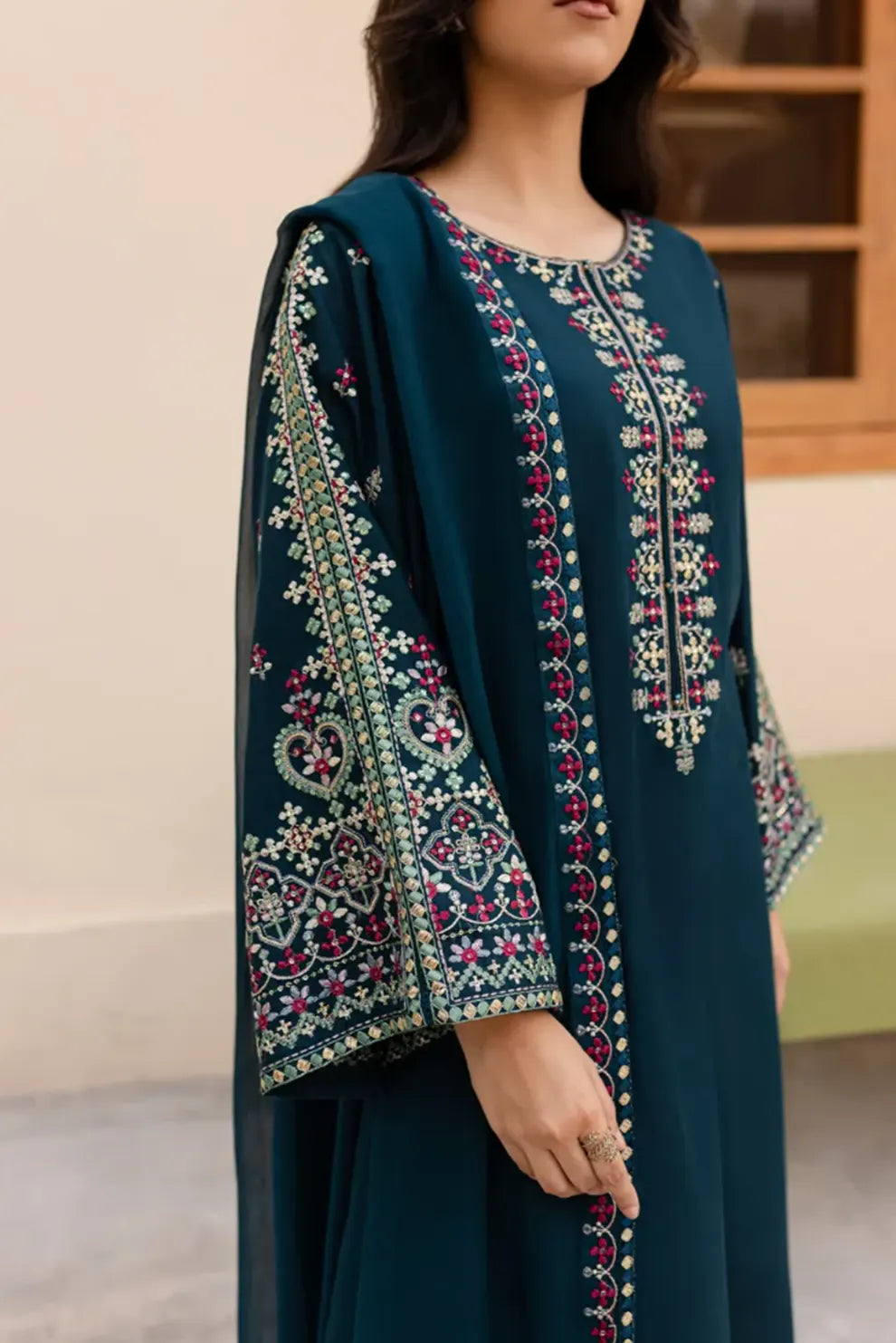 3 PIECE - UNSTITCHED | EMBROIDERED LAWN - BK1109