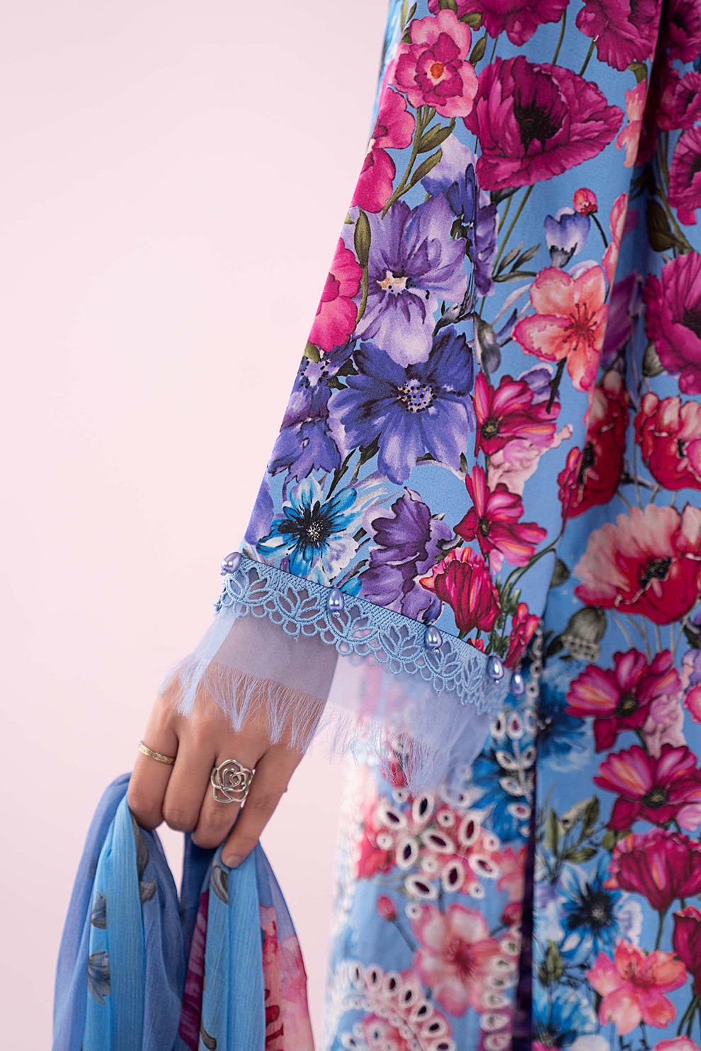 3 PIECE - UNSTITCHED | PRINTED LAWN - MB1220