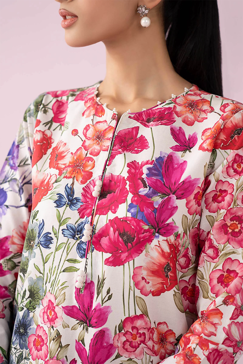 3 PIECE - UNSTITCHED | PRINTED LAWN - MB1219