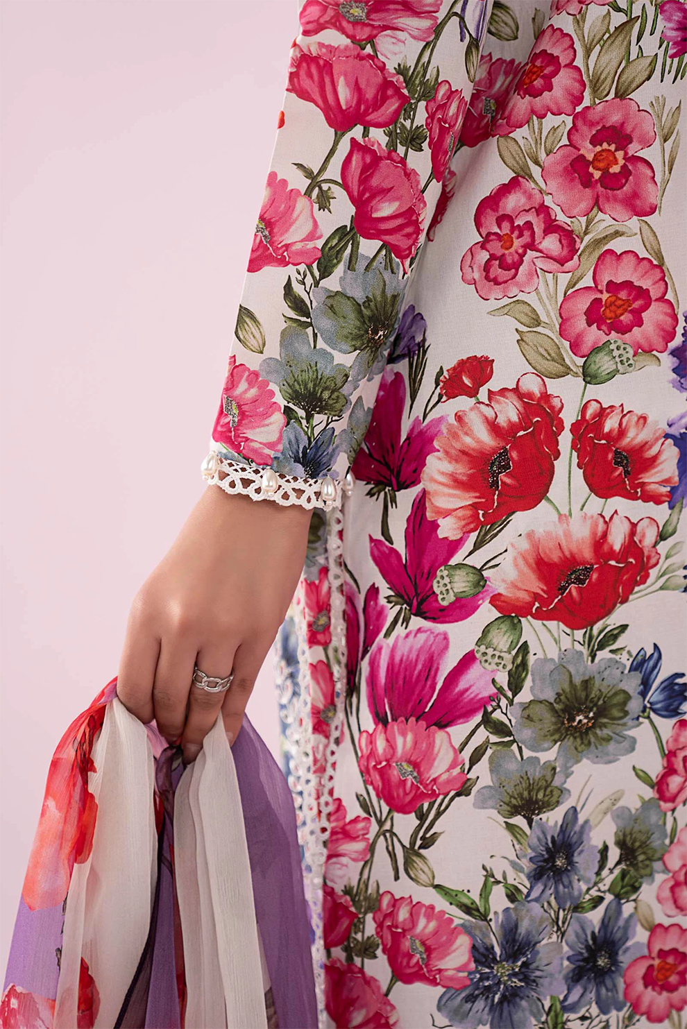 3 PIECE - UNSTITCHED | PRINTED LAWN - MB1219