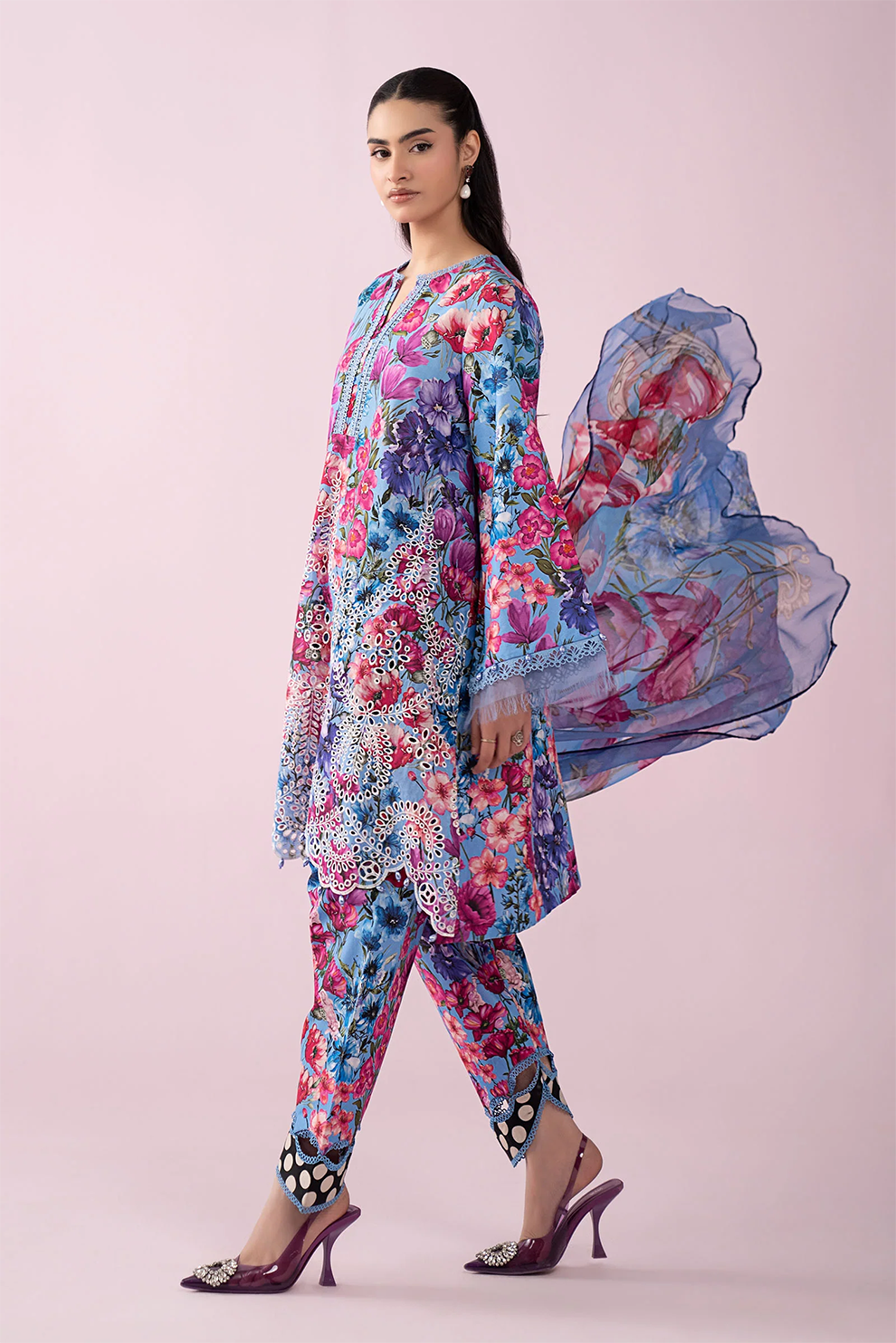 3 PIECE - UNSTITCHED | PRINTED LAWN - MB1220
