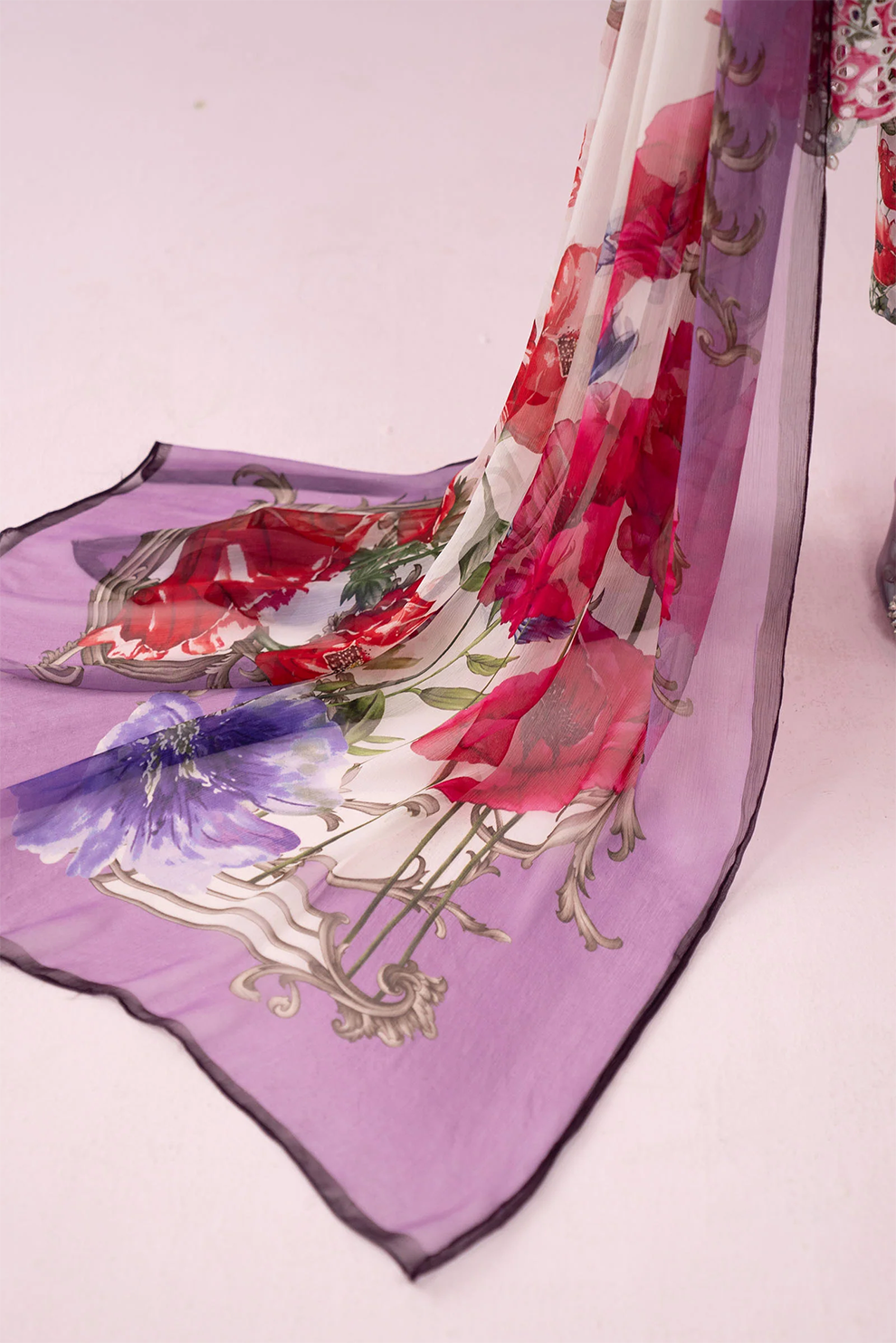 3 PIECE - UNSTITCHED | PRINTED LAWN - MB1219
