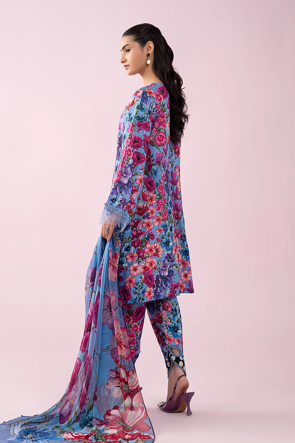 3 PIECE - UNSTITCHED | PRINTED LAWN - MB1220