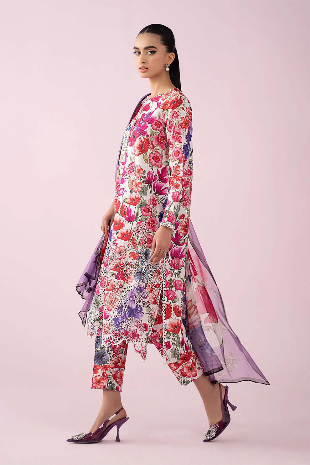 3 PIECE - UNSTITCHED | PRINTED LAWN - MB1219