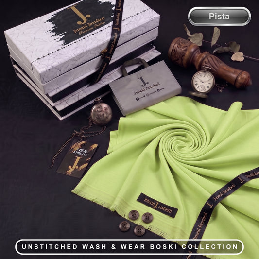 J. | Boski Wash & Wear  –  Unstitched (4MTR) | PISTA