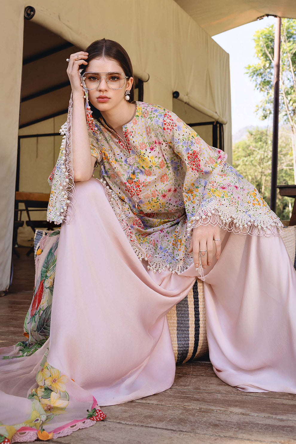 3 PIECE - UNSTITCHED | PRINTED LAWN - MB1230