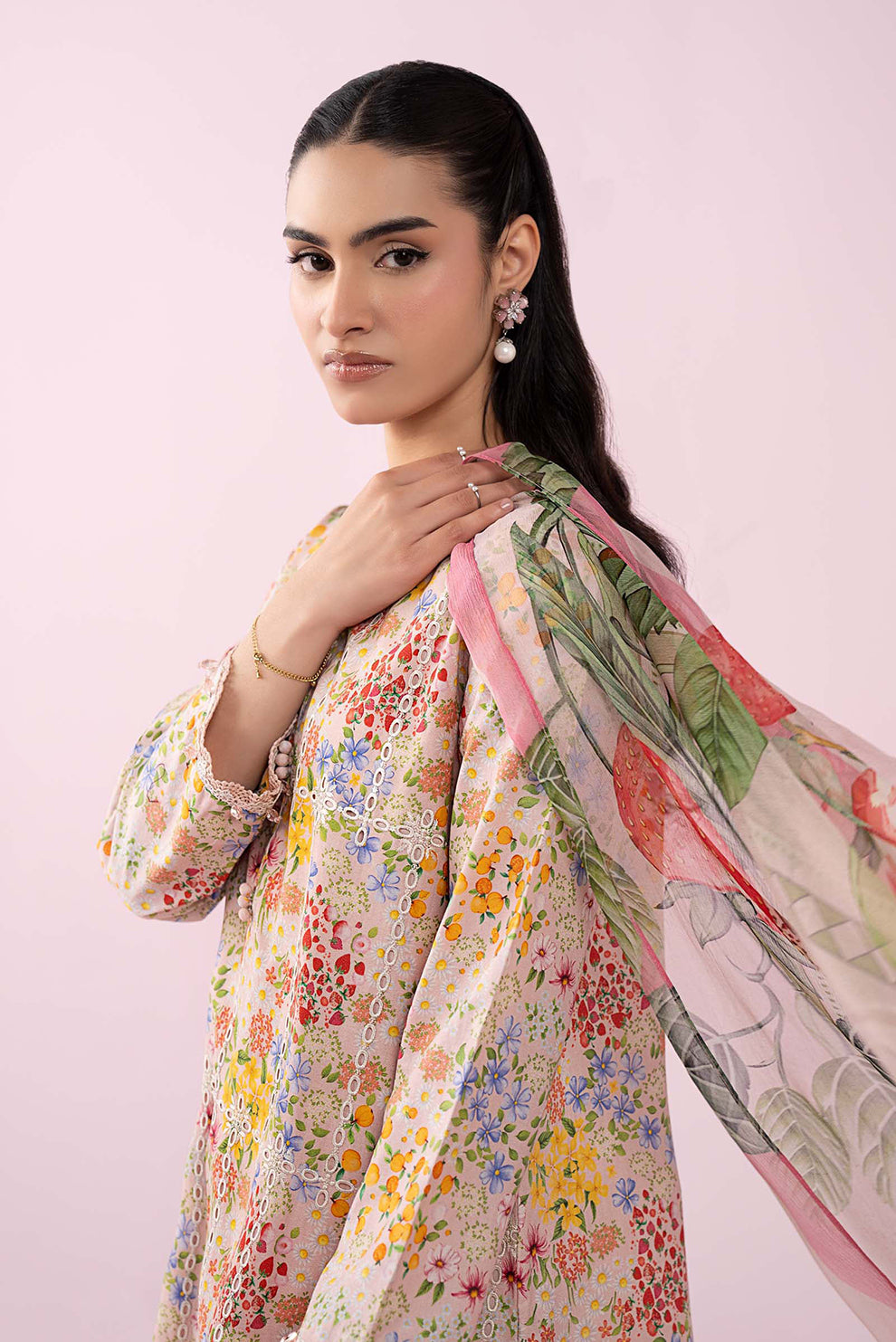3 PIECE - UNSTITCHED | PRINTED LAWN - MB1230