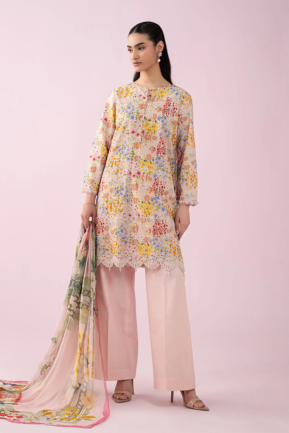 3 PIECE - UNSTITCHED | PRINTED LAWN - MB1230