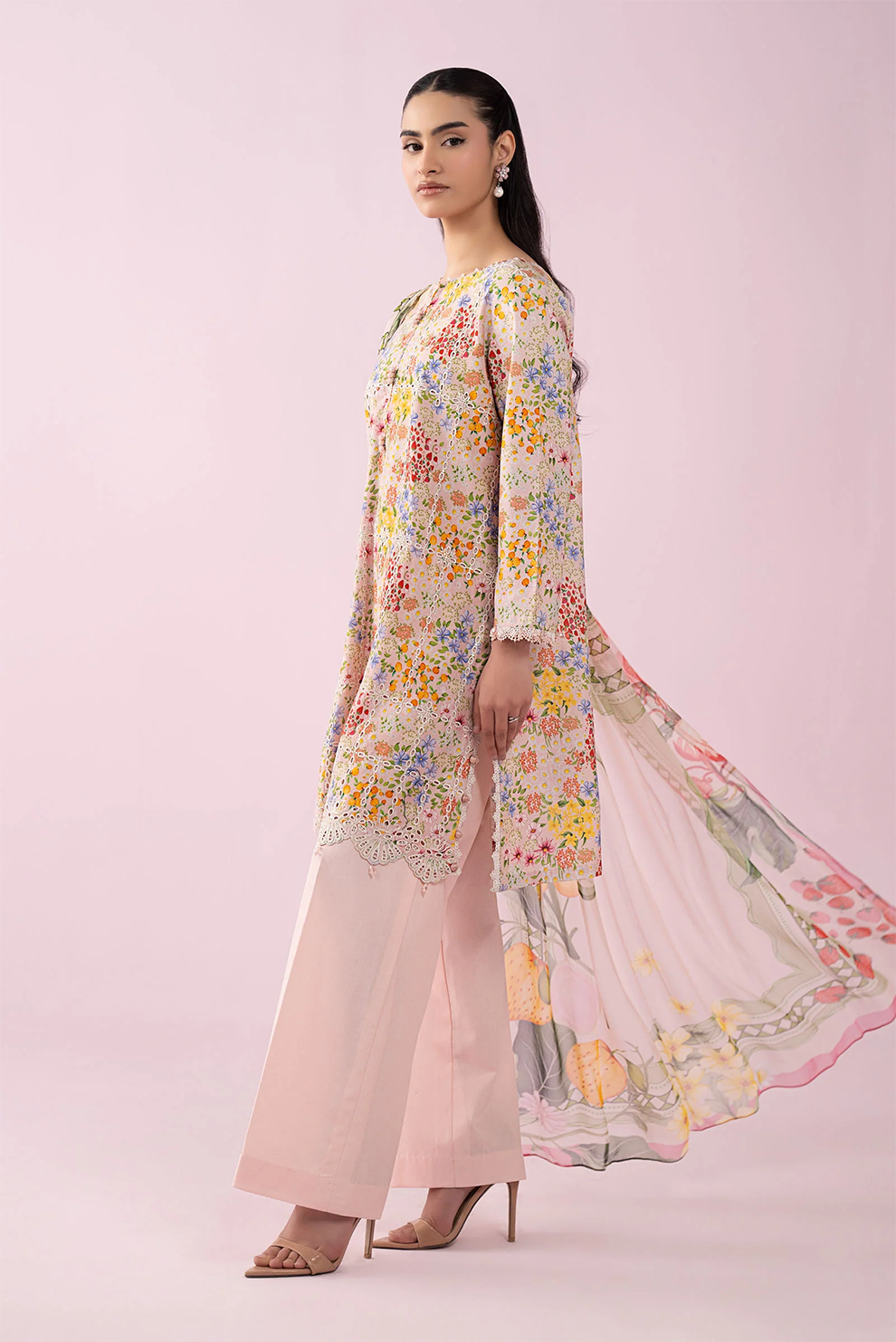 3 PIECE - UNSTITCHED | PRINTED LAWN - MB1230