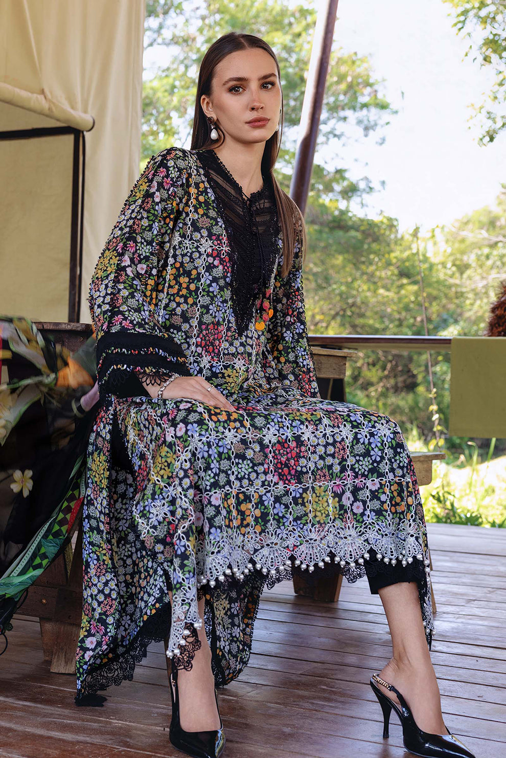 3 PIECE - UNSTITCHED | PRINTED LAWN - MB1231
