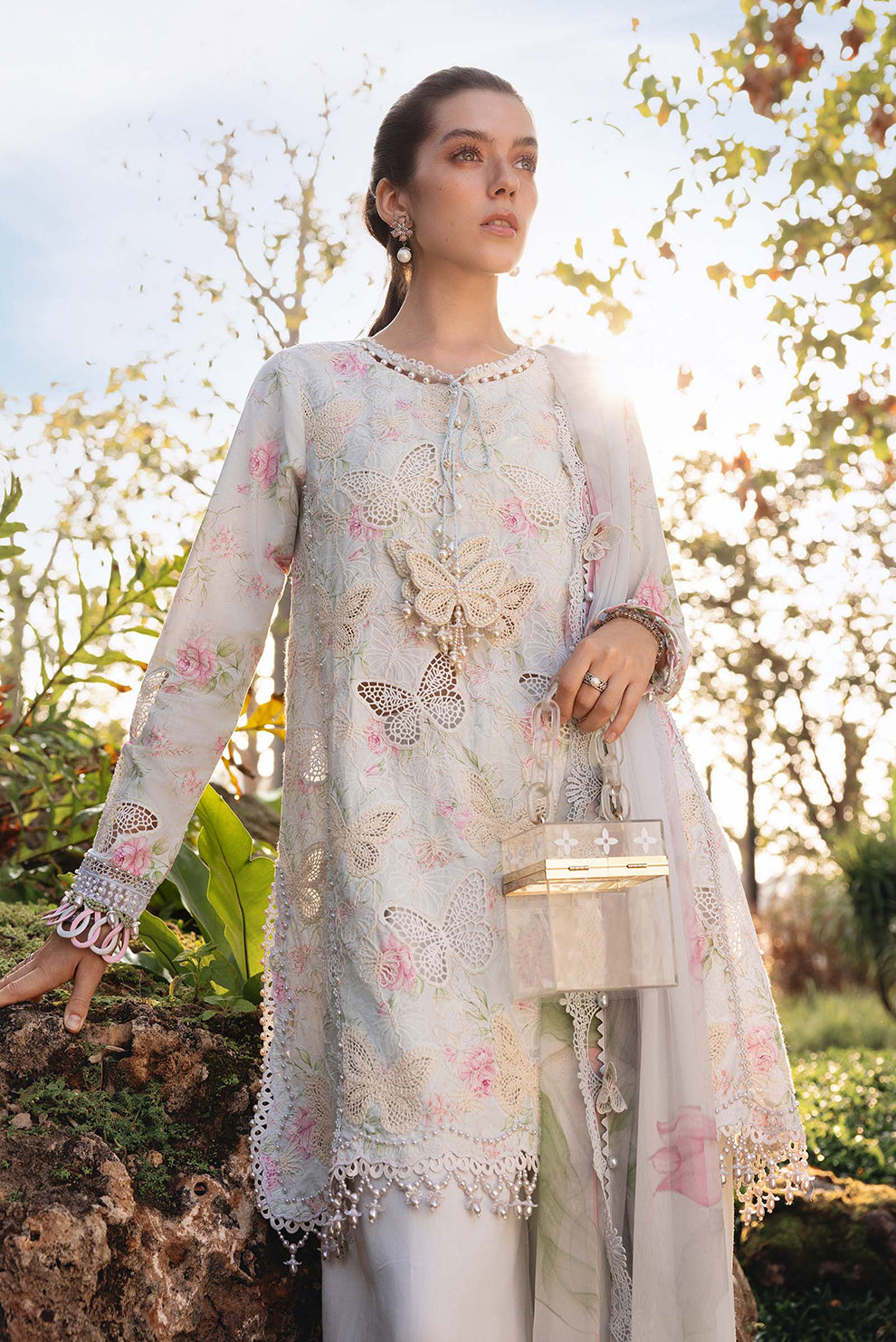 3 PIECE - UNSTITCHED | PRINTED LAWN - MB1217