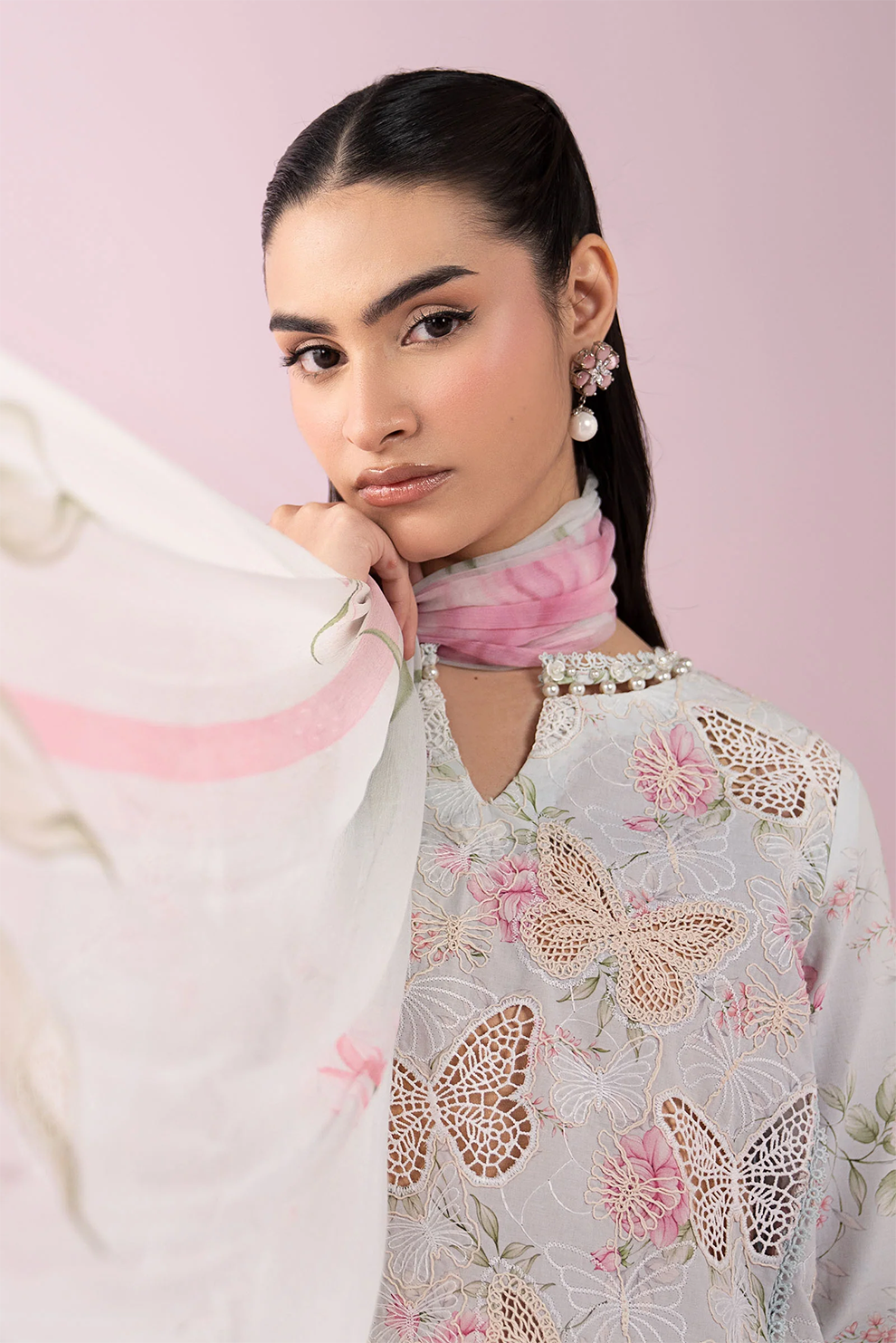 3 PIECE - UNSTITCHED | PRINTED LAWN - MB1217