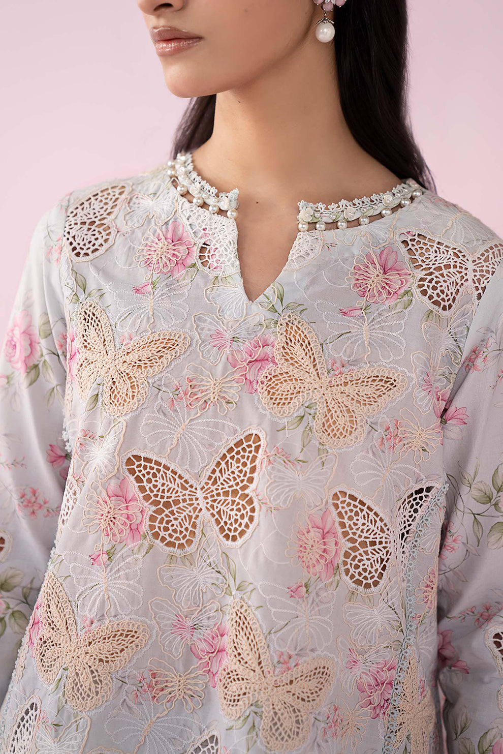 3 PIECE - UNSTITCHED | PRINTED LAWN - MB1217
