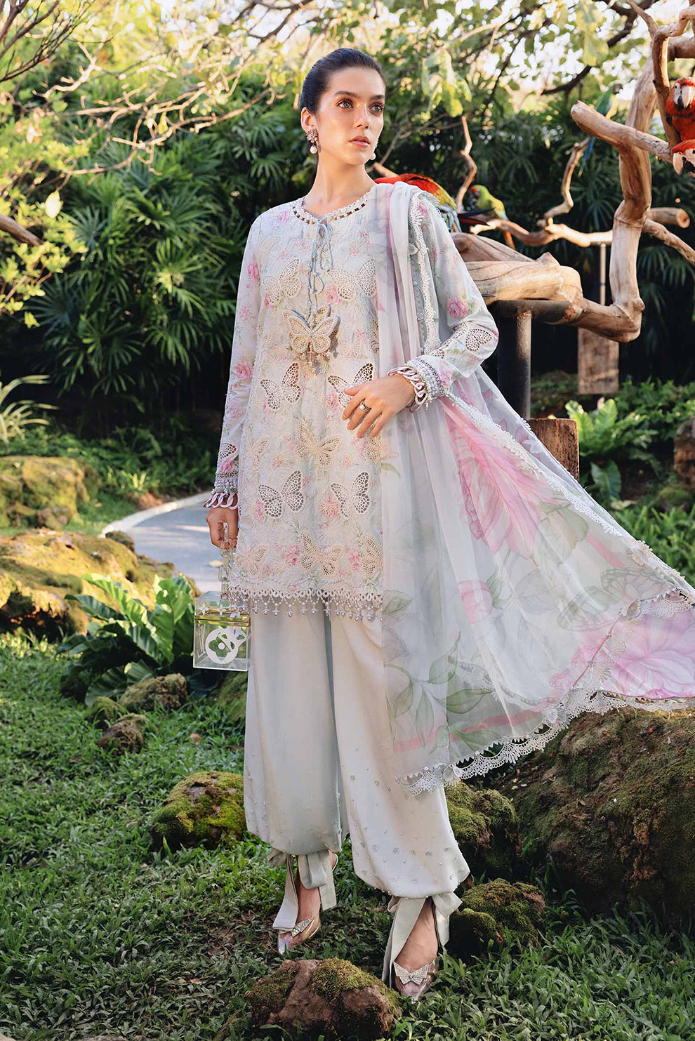3 PIECE - UNSTITCHED | PRINTED LAWN - MB1217
