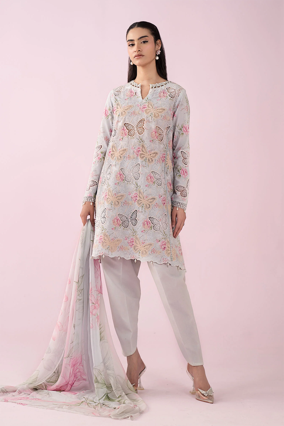 3 PIECE - UNSTITCHED | PRINTED LAWN - MB1217