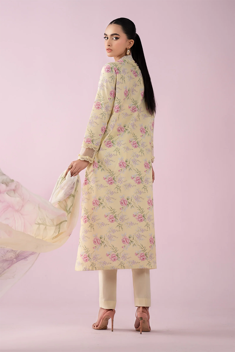 3 PIECE - UNSTITCHED | PRINTED LAWN - MB1218