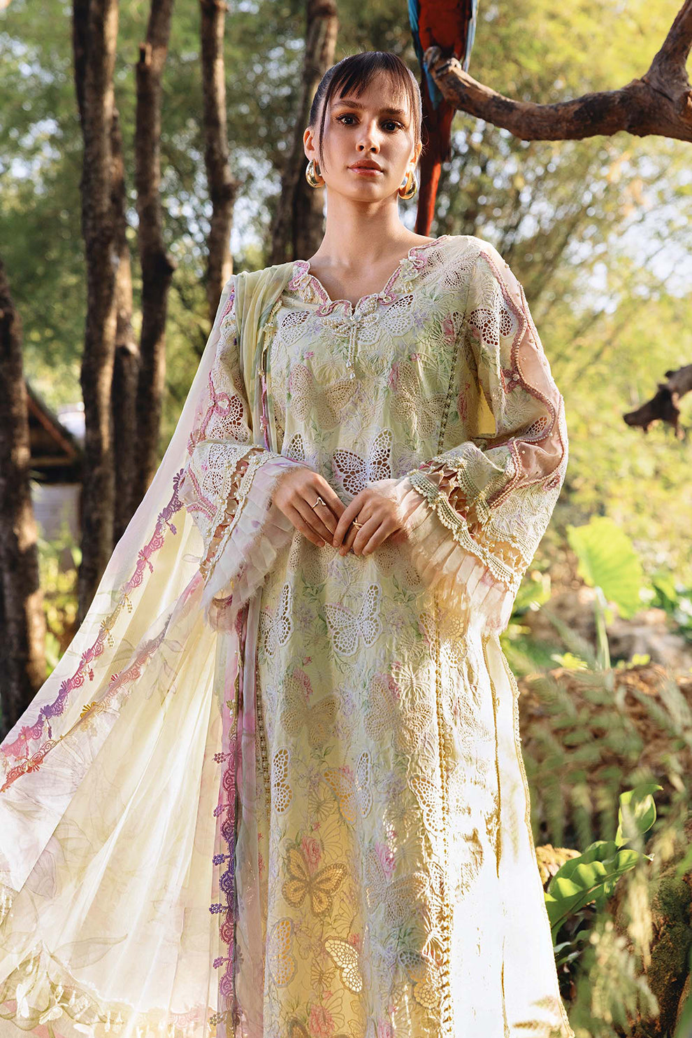 3 PIECE - UNSTITCHED | PRINTED LAWN - MB1218