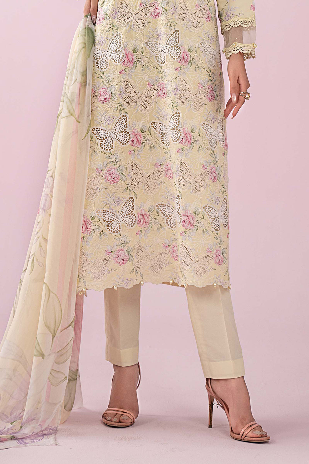 3 PIECE - UNSTITCHED | PRINTED LAWN - MB1218