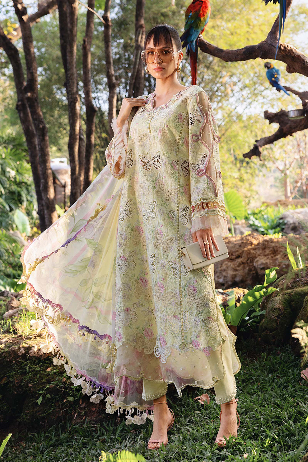3 PIECE - UNSTITCHED | PRINTED LAWN - MB1218
