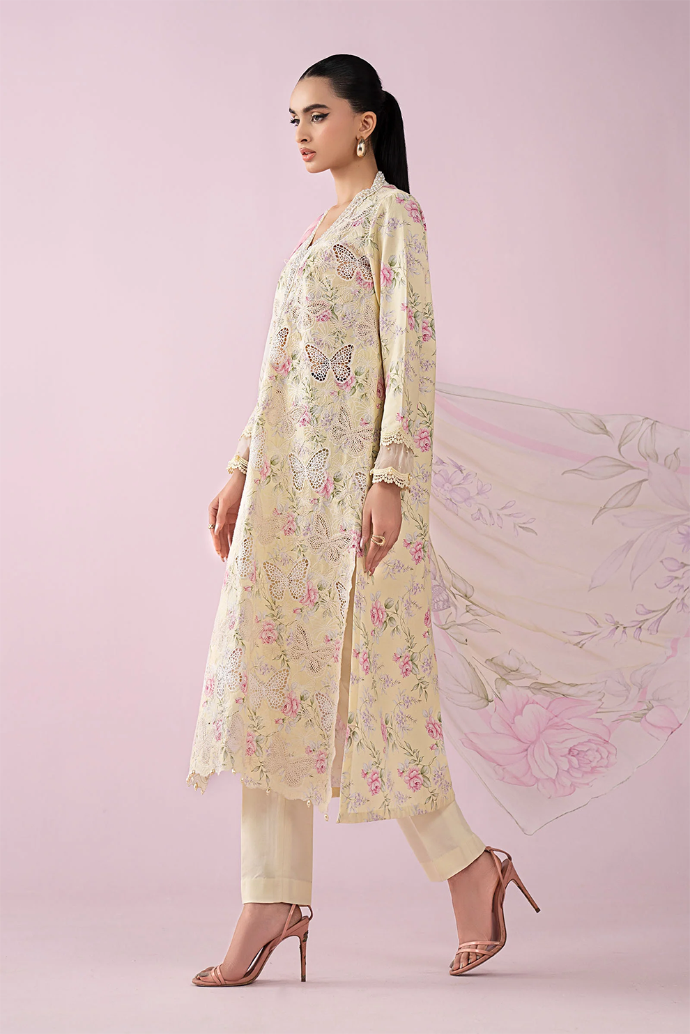 3 PIECE - UNSTITCHED | PRINTED LAWN - MB1218
