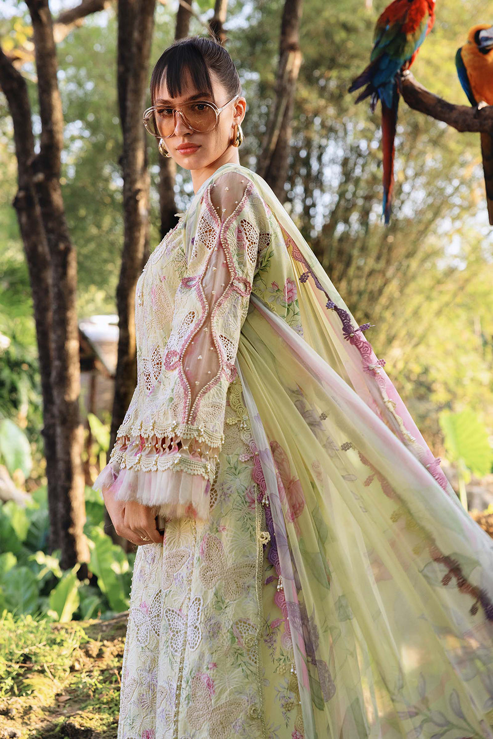 3 PIECE - UNSTITCHED | PRINTED LAWN - MB1218
