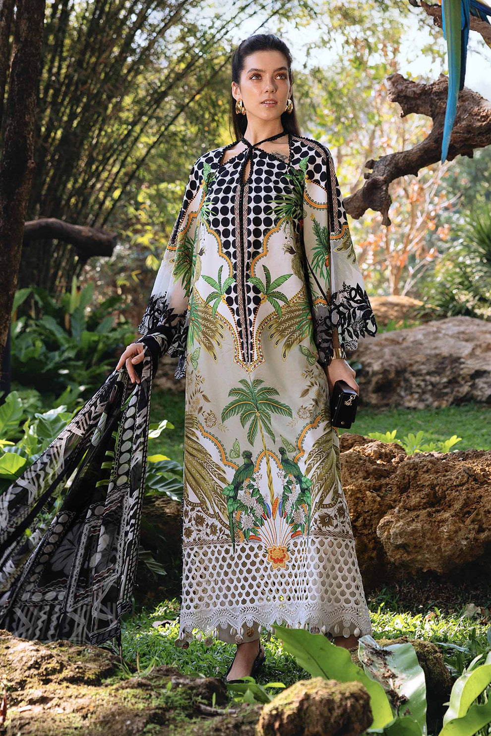 3 PIECE - UNSTITCHED | PRINTED LAWN - MB1221