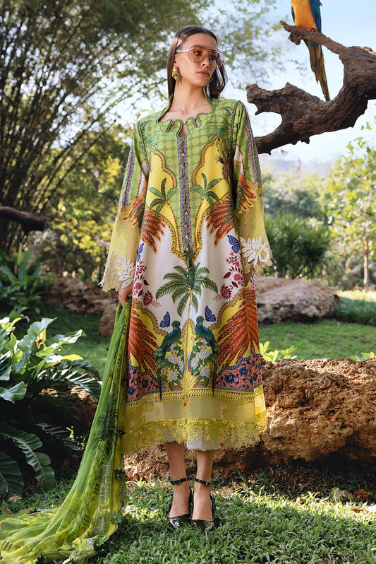 3 PIECE - UNSTITCHED | PRINTED LAWN - MB1222