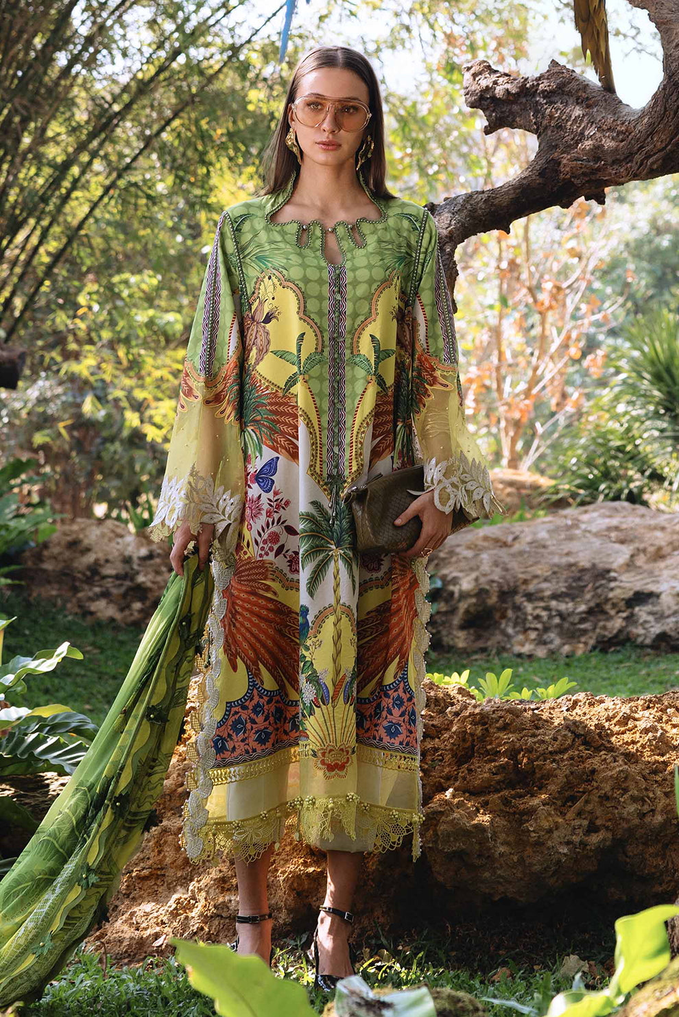 3 PIECE - UNSTITCHED | PRINTED LAWN - MB1222