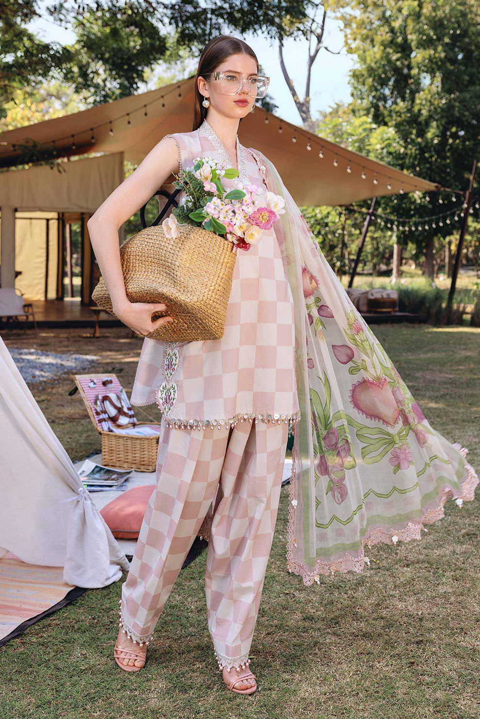 3 PIECE - UNSTITCHED | PRINTED LAWN - MB1223