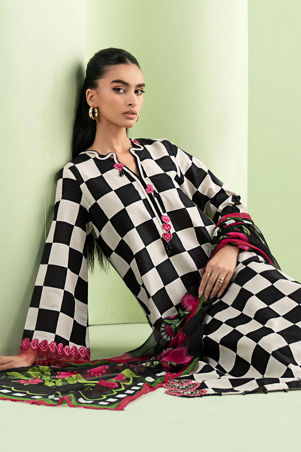 3 PIECE - UNSTITCHED | PRINTED LAWN - MB1224