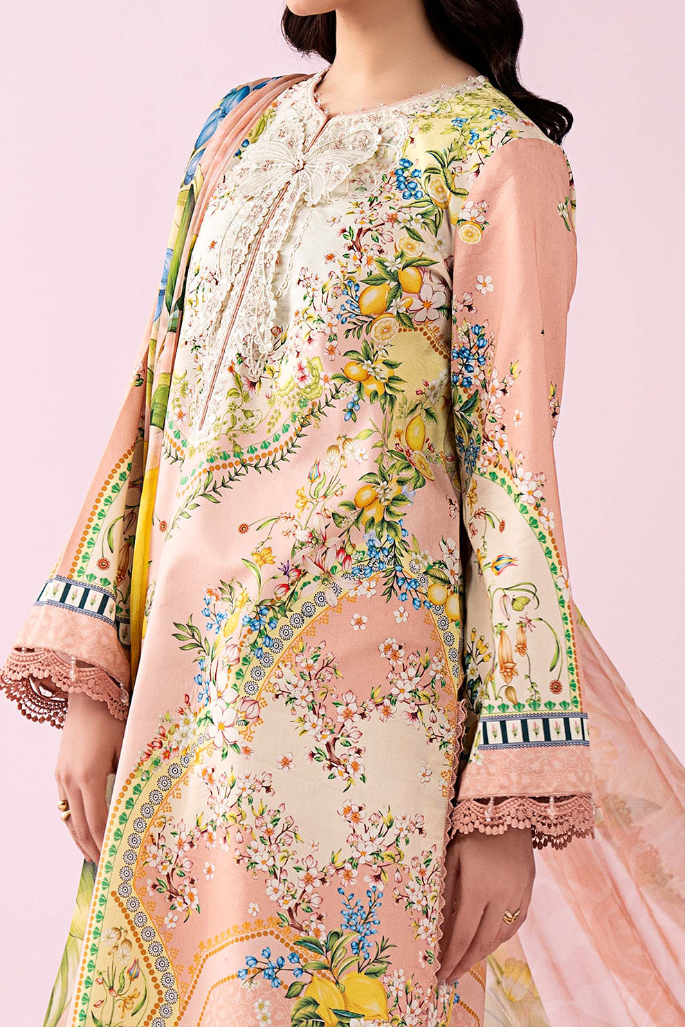 3 PIECE - UNSTITCHED | PRINTED LAWN - MB1225