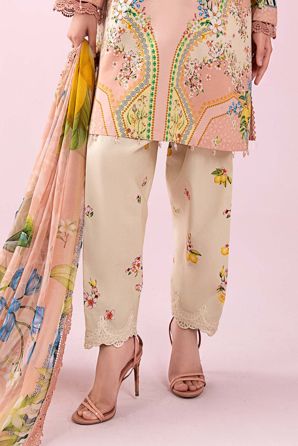 3 PIECE - UNSTITCHED | PRINTED LAWN - MB1225