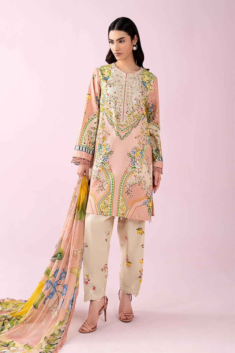3 PIECE - UNSTITCHED | PRINTED LAWN - MB1225